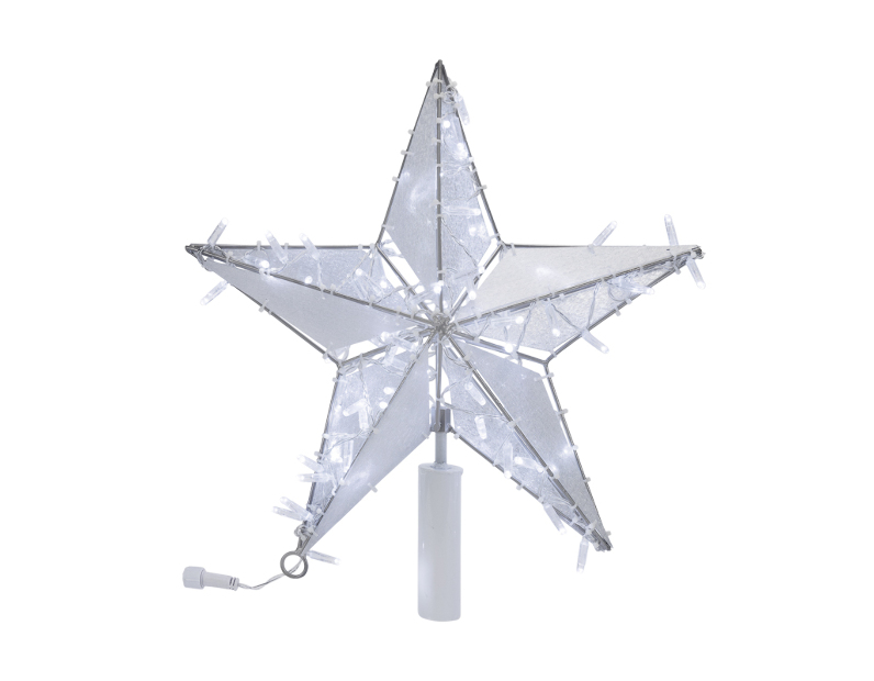 Светодиодная фигура Звезда 100 см, 200 светодиодов, с трубой и подвесом, цвет свечения белый NEON-NIGHT 514-275