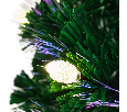 Новогодняя Ель с шишками 150 см фибро-оптика ТЕПЛЫЙ БЕЛЫЙ цвет 533-216