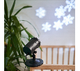 LED проектор, белые снежинки, 230В 601-263