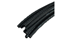 HSTG-642-100BK Термоусадочная трубка клеевая 6,4/2,0 длина 100 см., усадка 3:1, черный 39753