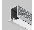 Алюминиевый профиль встраиваемый 12x09 Technical ALM-1209-S-2M
