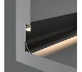 Алюминиевый профиль плинтус с подсветкой 53x14 Technical ALM-5314-B-2M