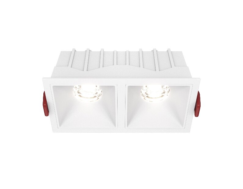 Встраиваемый светильник Alfa LED 4000K 2x10Вт 36° Dim Triac Technical DL043-02-10W4K-D-SQ-W