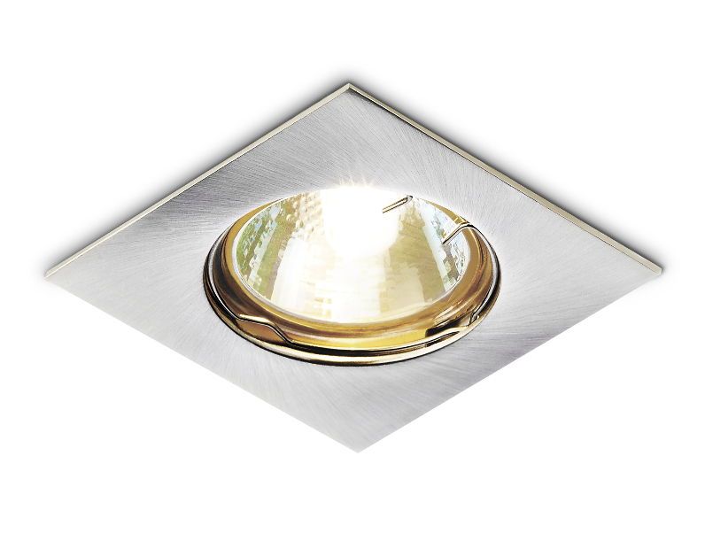 Металлический встраиваемый точечный светильник MR16 Ambrella Light 866A SS