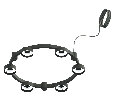 Корпус светильника Techno Ring подвесной для насадок D85 Ambrella Light C9232