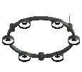 Корпус светильника Techno Ring подвесной для насадок D85 Ambrella Light C9232