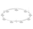 Корпус светильника Techno Ring подвесной для насадок D85 Ambrella Light C9241