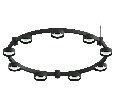 Корпус светильника Techno Ring подвесной для насадок D85 Ambrella Light C9242