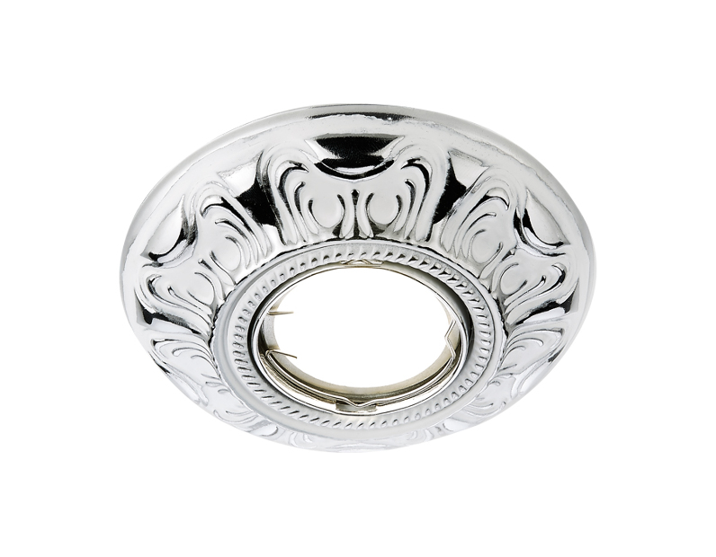 Металлический встраиваемый точечный светильник MR16 Ambrella Light D1172 W/CH