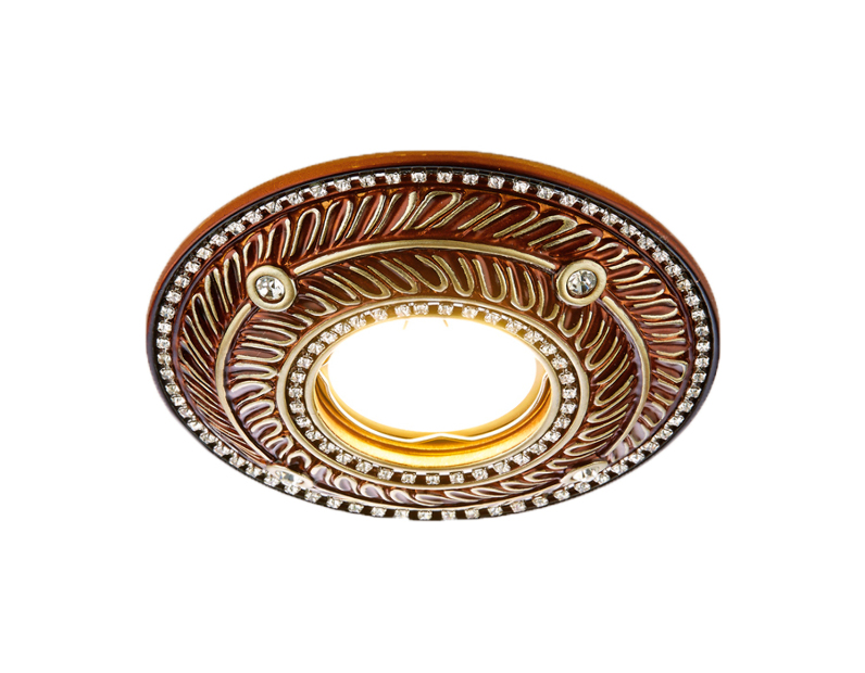 Встраиваемый точечный светильник MR16 из гипса Ambrella Light D4468 BR