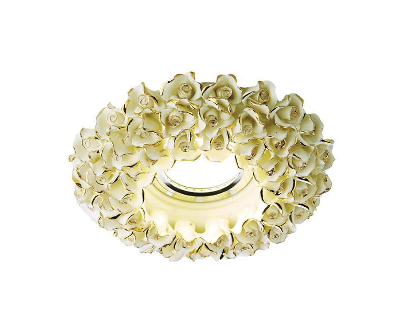 Встраиваемый точечный светильник MR16 из керамики Ambrella Light D5505 W/G