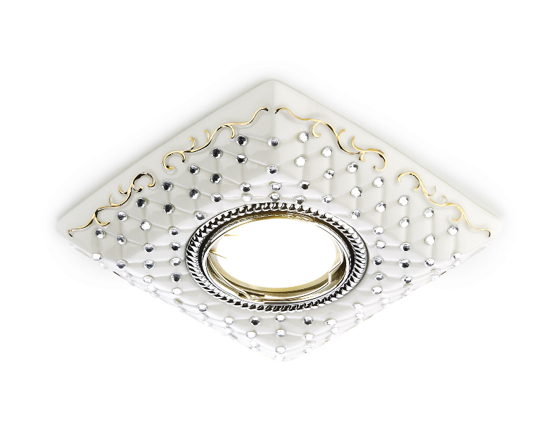 Встраиваемый точечный светильник MR16 из керамики Ambrella Light D5522 W/CH