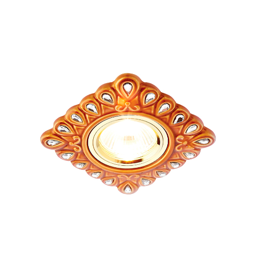 Встраиваемый точечный светильник MR16 из керамики Ambrella Light D5550 SB/CL
