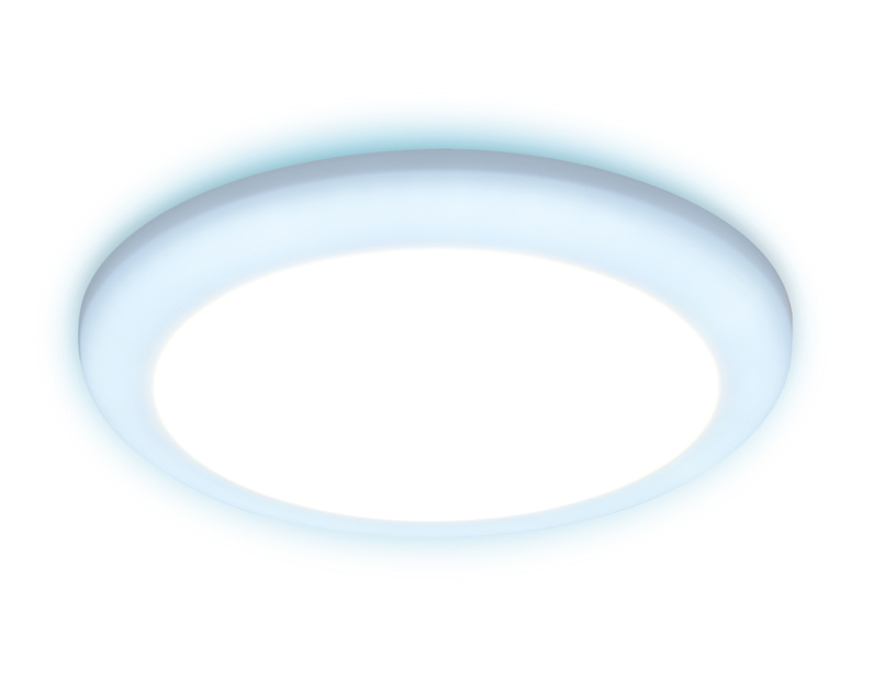 Встраиваемый cветодиодный светильник с регулируемым крепежом и подсветкой Ambrella Light DCR309