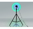 Атмосферная светодиодная настольная лампа с пультом Ambrella Light DE8387