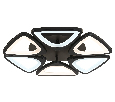 Потолочный светодиодный светильник с пультом Ambrella Light FA4495