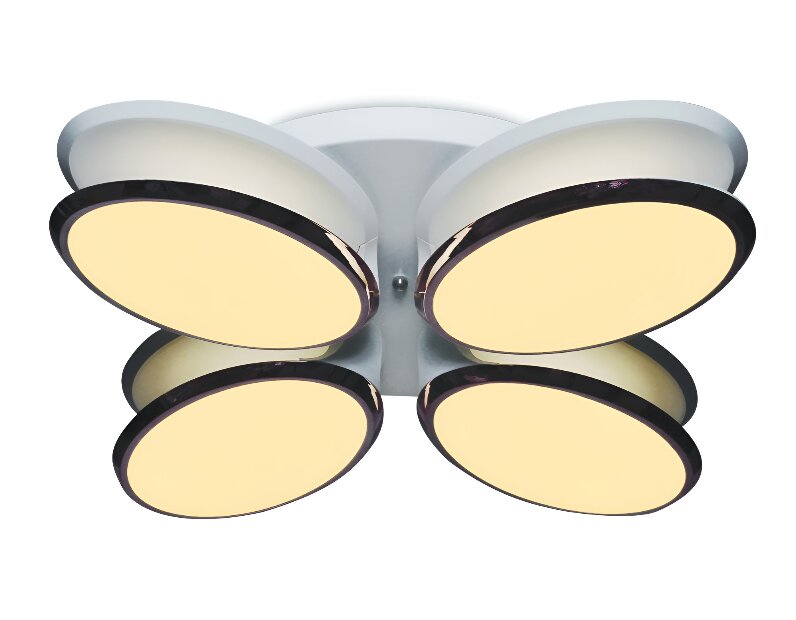 Потолочный светодиодный светильник с пультом Ambrella Light FG2024 WH 96W+40W D760