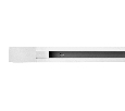 Трековый шинопровод однофазный 1м, с сетевым вводом и заглушкой Ambrella Light GL7001