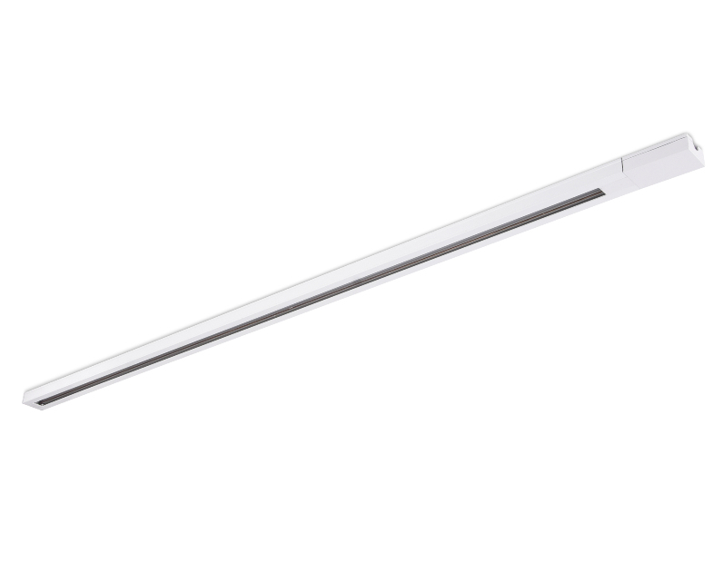 Трековый шинопровод однофазный 2м, с сетевым вводом и заглушкой Ambrella Light GL7006