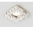Встраиваемый точечный светильник MR16 с хрусталем Ambrella Light K110 CL/CH