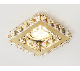 Встраиваемый точечный светильник MR16 с хрусталем Ambrella Light K110 CL/G
