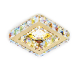 Встраиваемый точечный светильник MR16 с хрусталем Ambrella Light K110 PR/G