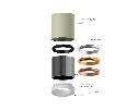 Насадка передняя для корпуса светильника с диаметром отверстия D70mm Ambrella Light N7142