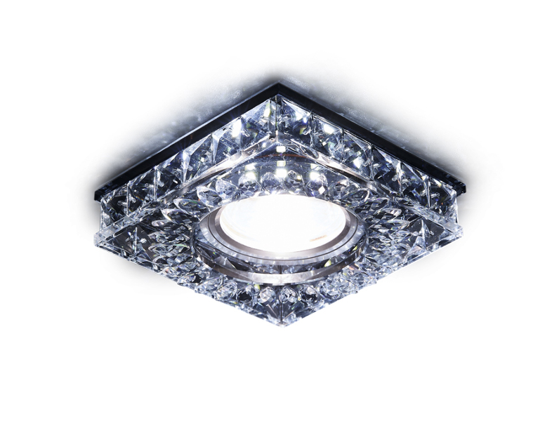 Встраиваемый точечный светильник MR16 со светодиодной подсветкой Ambrella Light S251 BK