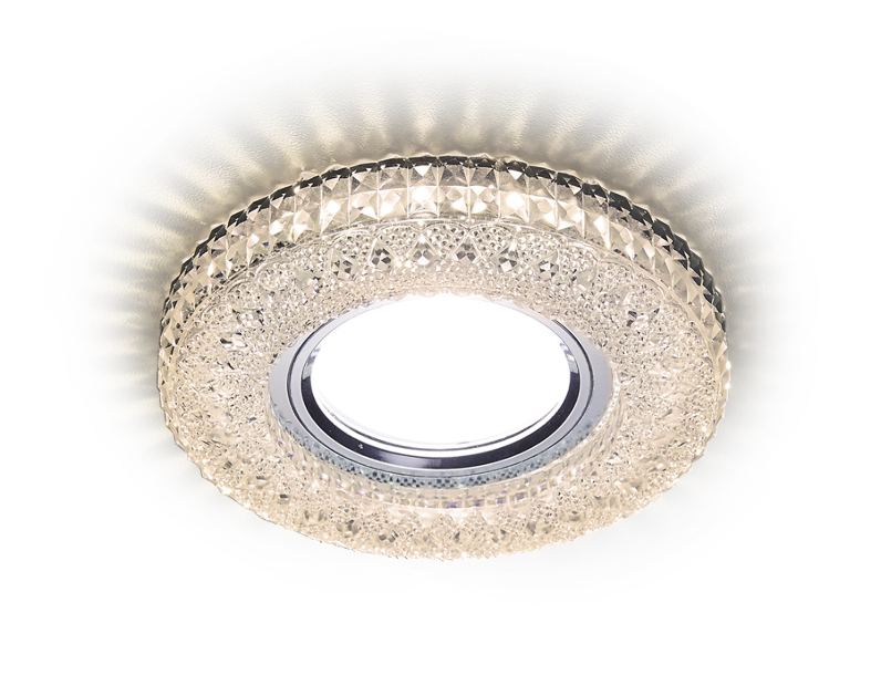 Встраиваемый точечный светильник MR16 со светодиодной подсветкой Ambrella Light S271 CL/WW
