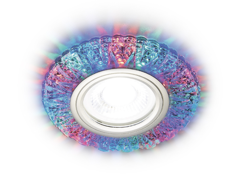 Встраиваемый точечный светильник MR16 с LED подсветкой Ambrella Light S310 PR/RG