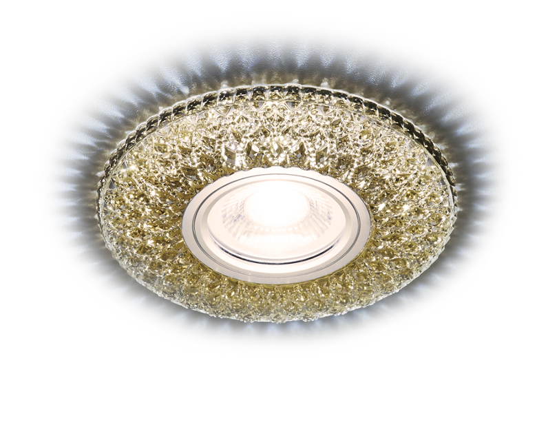 Встраиваемый точечный светильник MR16 с LED подсветкой Ambrella Light S333 CF/CLD