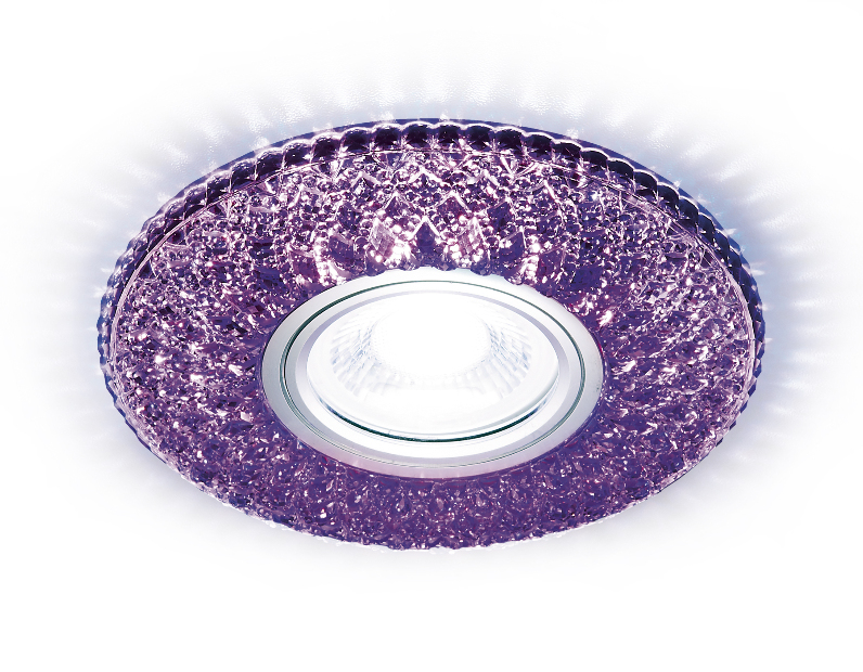 Встраиваемый точечный светильник MR16 с LED подсветкой Ambrella Light S333 VL/CLD