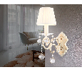Настенный светильник с абажуром и хрусталем Ambrella Light TR4562