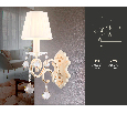 Настенный светильник с абажуром и хрусталем Ambrella Light TR4562