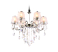 Подвесная люстра с абажурами и хрусталем Ambrella Light TR4588