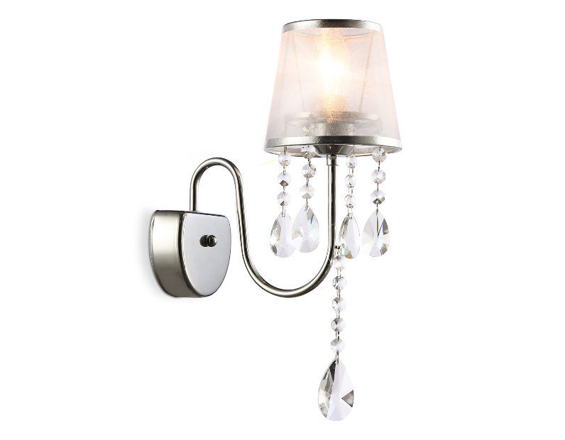 Настенный светильник с абажуром и хрусталем Ambrella Light TR4595