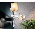 Настенный светильник с абажуром и хрусталем Ambrella Light TR4596