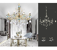 Подвесная люстра с хрусталем Ambrella Light TR4926