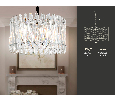 Подвесная люстра с хрусталем Ambrella Light TR5062