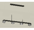 Комплект подвесного светильника с акрилом Ambrella Light XB9152201