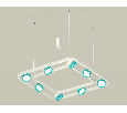 Комплект подвесного поворотного светильника с композитным хрусталем Ambrella Light XB9177201