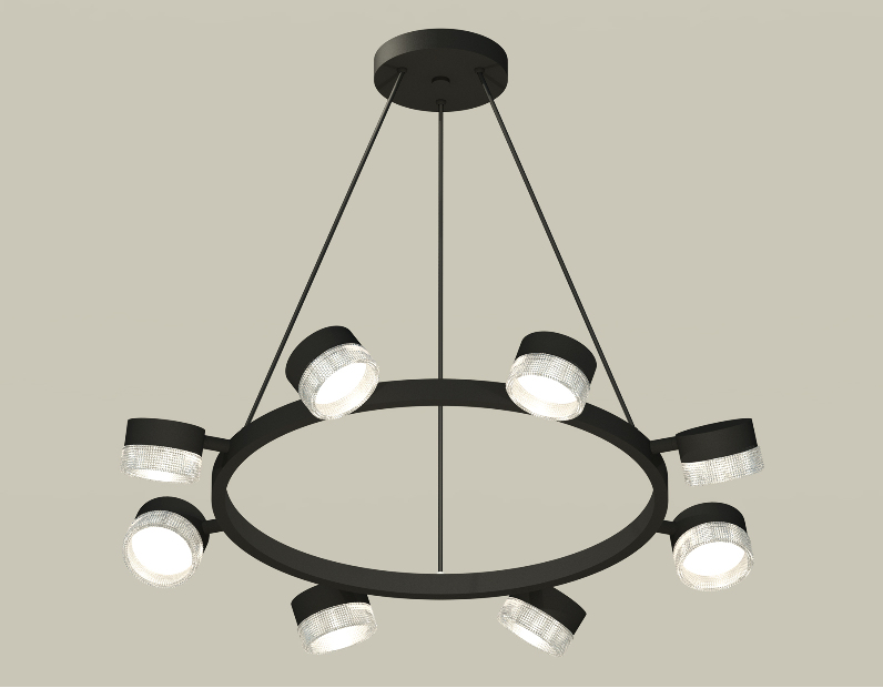 Комплект подвесного поворотного светильника с композитным хрусталем Ambrella Light XB9198250