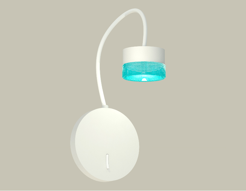 Комплект настенного светильника с выключателем и композитным хрусталем Ambrella Light XB9595251