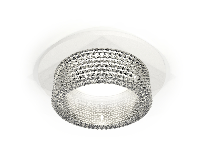 Комплект встраиваемого светильника с композитным хрусталем Ambrella Light XC6512040