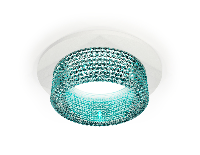 Комплект встраиваемого светильника с композитным хрусталем Ambrella Light XC6512043