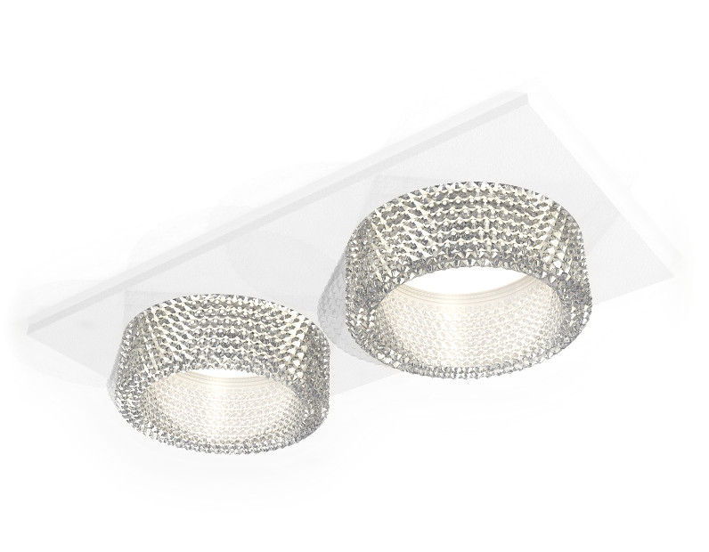Комплект встраиваемого светильника с композитным хрусталем Ambrella Light XC6525040