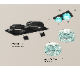 Комплект встраиваемого светильника с композитным хрусталем Ambrella Light XC6526043