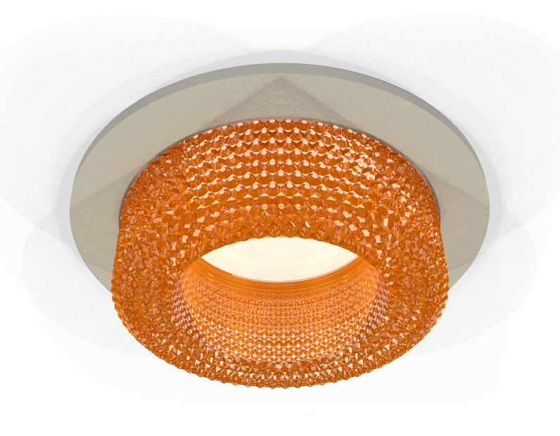 Комплект встраиваемого светильника с композитным хрусталем Ambrella Light XC7623024
