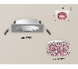 Комплект встраиваемого светильника с композитным хрусталем Ambrella Light XC7631022