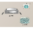 Комплект встраиваемого светильника с композитным хрусталем Ambrella Light XC7631023